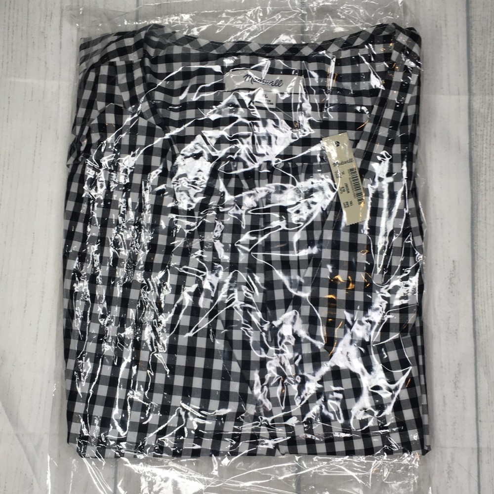 NWT Madewell Gingham Shirt S - Picture 3 of 5